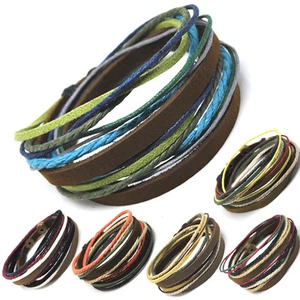 axy® Leder Armband Wickelarmband Lederarmband Surferarmband Leather Bracelet  - Bild 1 von 30