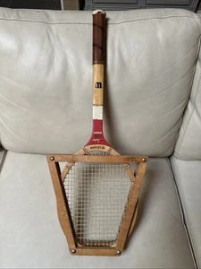 Vintage Wilson Tennis Racket Tony Trabert Signature Wooden StrataBow USA - Picture 1 of 11