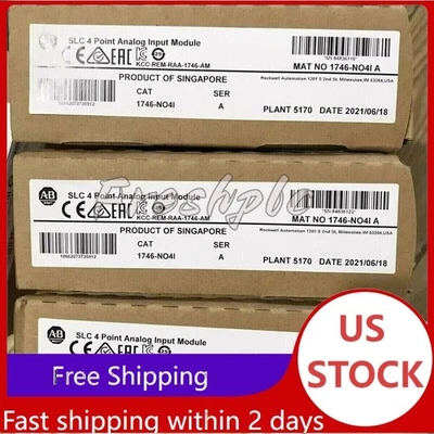 New Allen-Bradley 1746-NO4I SER A SLC 500 Analog Ouput Module AB 1746NO4I - Image 1 of 4