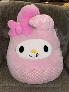 Squishmallow My Melody Pink Ice Cream Sanrio Hello Kitty Kellytoy Big Plush 2021 - Picture 1 of 12