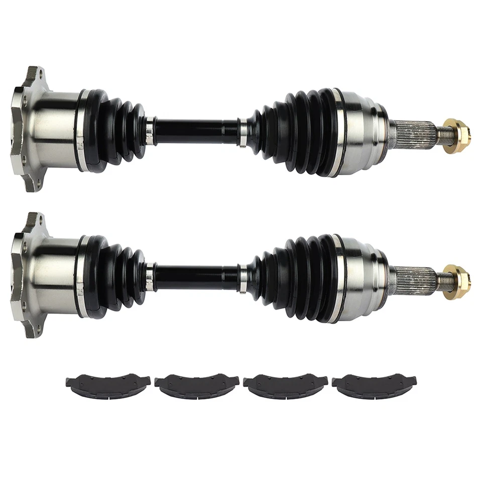 Fits Chevrolet Silverado 1500 4.3L 5.3L 2005-07 Front CV Axle Brake Ceramic Pads - Изображение 1 из 4