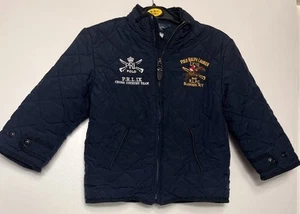 RALPH LAUREN Navy Blue Quilted Embroidered Pony Lightweight Jacket Size Age 4 - Picture 1 of 6