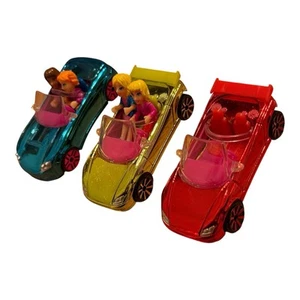 Polly Pocket Autos & Puppe für Race to the Mall Bahn Spielset - 3 Autos & 4 Puppen - Bild 1 von 9
