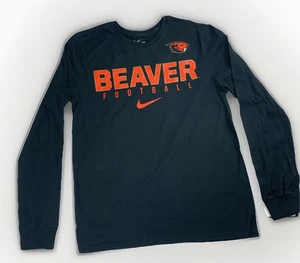 Camisa de algodón manga larga mediana Nike Oregon State Beavers para hombre - Imagen 1 de 8