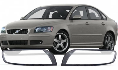 PAIR Headlamp GLASS Headlight LENS COVER front SET for Volvo S40 2007-2012 - Image 1 of 4