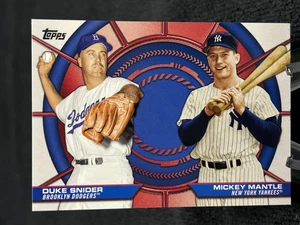 π 2025 Topps Series 2 Dynamic Duos Mantle & Snider #DD-13 β NY Legends Unite! - Picture 1 of 2