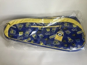 New With Tags Wilson x Minions V3.0 Tennis Racket Bag Team 6 Pack Blue Yellow - Picture 1 of 6