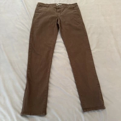 Pantalones de Carbono Para Hombres 30x32 Marrón Calce Ajustado Freedom Flex Elastizados Chinos Algodón Informales Foto 1 de 4