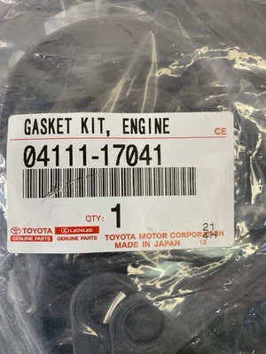 04111-17041 TOYOTA GENUINE 1HDFT HDJ8 GASKET KIT ENGINE OVERHAUL 0411117041 OEM - Image 1 of 4