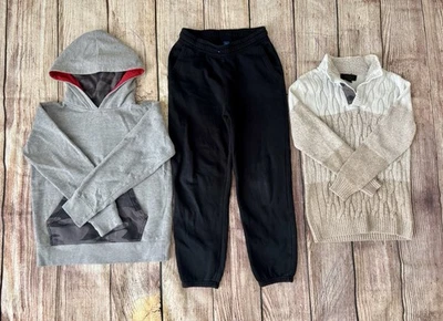 Boys 10-12 Clothing Lot Hoodie Sweatpants Colorblock Sweater Casual Warm - Image 1 of 4