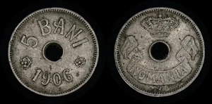 RUMANIA 1906 - 5 bani Carol I - KM# 31 Nº4 - Imagen 1 de 3