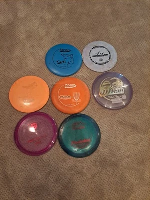 7 Set Disc Golf Lot  5 Used 2 Almost perfect Thrown Once Or Twice Great But - Image 1 of 4