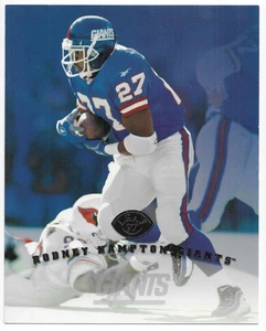 Rodney Hampton 1997 LEAF SIGNATURE SERIES 8X10 JUMBO PHOTO CARD Giants NON AUTO - Picture 1 of 2