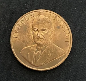 President Lyndon B. Johnson 1965 Inaugurated President USA Medal - Bild 1 von 2