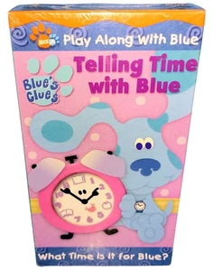 Blues Clues Telling Time With Blue VHS Tape 2002 Nickelodeon Nick Jr Works Nice - Bild 1 von 8