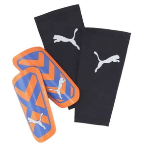 PUMA - ULTRA Light Strap Shin Guards with sleeve - Orange - S/M/L/XL - Picture 1 of 1