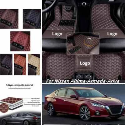 For Nissan Altima-Armada-Ariya Car Floor Mat Custom Carpets Auto Rugs Waterproof - Изображение 1 из 4