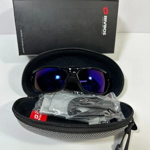 RIVBOS 831 Fischer Sonnenbrille Outdoor Blau Schwarz Polarisierte Brille Neu - Bild 1 von 9