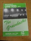 19/09/1987 Bedworth United V Corby Town  (No Apparent/Major Faults)