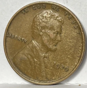 1930 Lincoln Wheat Cent Unique Eye Appeal Woody Improper Alloy Mix Error - Picture 1 of 5