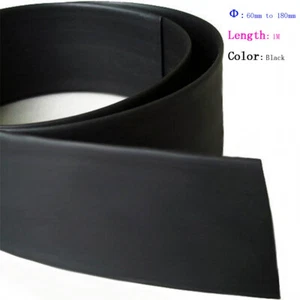 60mm-180mm 2:1 Black HeatShrink Heat Shrink Tube Tubing Wire Cable Sleeving Wrap - Picture 1 of 2