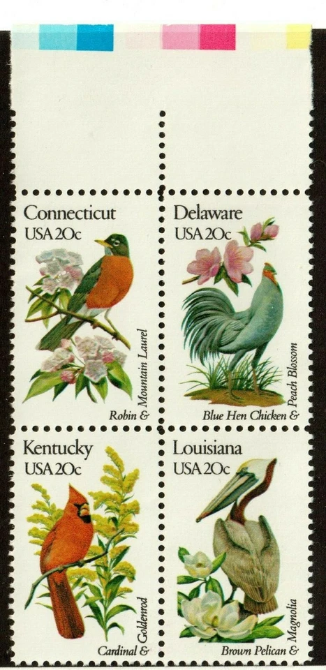 Scott 1959-1960, 1969-1970 20¢ State Birds & Flowers MNH Free Shipping!!! - Image 1 of 1