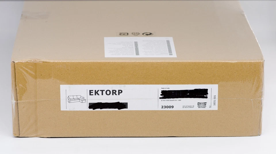 IKEA Ektorp Bezug 3er Sofa mit Recamiere Remmarn hellgrau Couch Husse 2 Ersatz - Bild 1 von 1