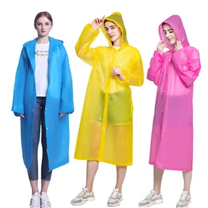 Raincoat Waterproof Poncho Reusable Plastic Adult Camping Festival Rain Coat - Picture 1 of 30