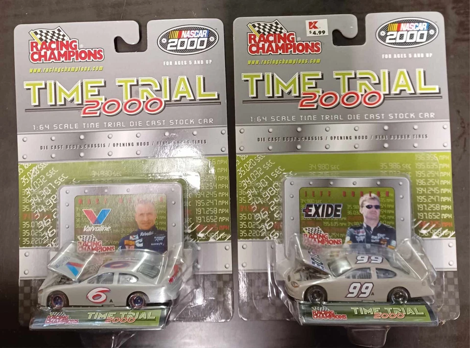 Neumáticos de goma Racing Champions Time Trial 2000 #6 Mark Martin y #99 Jeff Burton Foto 1 de 1