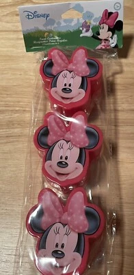 NUEVO Contenedores de golosinas Disney Minnie Mouse 3ct sellados de fábrica Foto 1 de 4