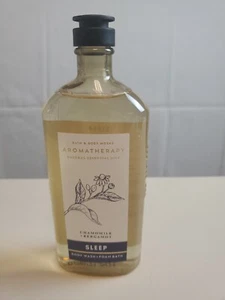 NEW BATH & BODY WORKS AROMATHERAPY SLEEP CHAMOMILE BODY WASH & FOAM BATH 10 FLOZ - Bild 1 von 4