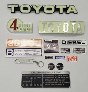 Fits BJ 40/43 decals set 4 speed shift plate Toyota land cruiser. - Picture 1 of 11