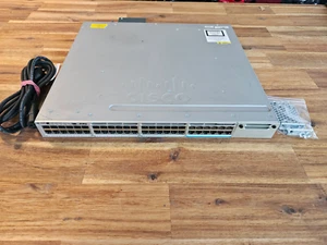 Cisco WS-C3850-12X48U-E  Swtich Switch - L3 - managed - 48 x 10/100/1000 (UPOE) - Afbeelding 1 van 1