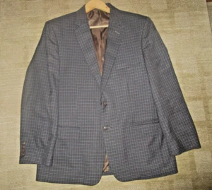 Vtg Haggar Clothing Men's 44 Blazer Houndstooth 2 Button Lined Sports Coat ~ EUC - Picture 1 of 4