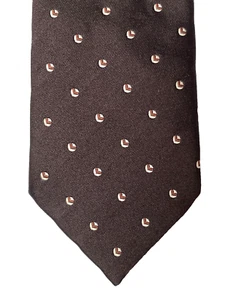 Vintage St Michael tie brown with small circles 1970s Marks and Spencer - Picture 1 of 4