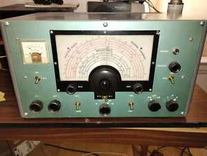 VERY RARE COMMANDER HAM RADIO SHORTWAVE RECEIVER, DOUBLE COVERSION SUPERHET. - Zdjęcie 1 z 17