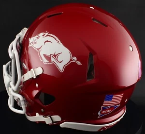 ARKANSAS RAZORBACKS NCAA Riddell Speed Full Size REPLICA Football Helmet - Picture 1 of 9