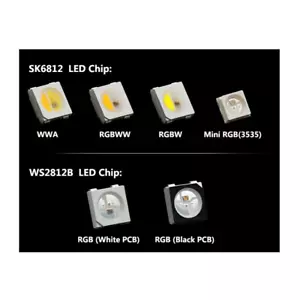 LED Strip Chip light WS2812B SK6812 Addressable Digital RGB RGBW RGBWW Bulb bead - Picture 1 of 15