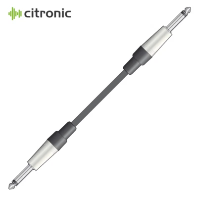 Citronic 6.35mm Mono Jack to 6.35mm Mono Jack Guitar Audio Cable/1.5m/3m/6m/12m - Image 1 of 3
