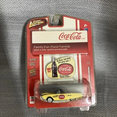 JOHNNY LIGHTNING WHITE LIGHTNING '61 FORD THUNDERBIRD COCA-COLA R4 #4 - Image 1 of 4