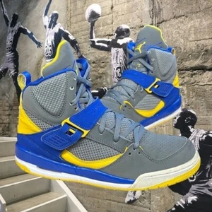 Nike Air Jordan Flight 23 scarpe da ginnastica donna grigio blu sneakers 524865-089 - Foto 1 di 13