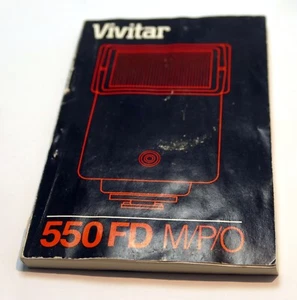 Flash Camera Manual Vivitar 550 FD M/P/O Instruction Guide English - Picture 1 of 6