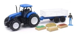 NEWRAY, NEW HOLLAND T7 270 with trailer and accessories, 1/32, NEW05523A - Picture 1 of 1