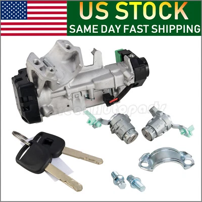 Interruptor de cilindro de encendido cerradura de puerta para 03-11 Honda Accord CRV Fit Civic Odyssey Foto 1 de 4