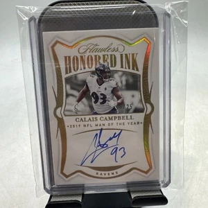 Calais Campbell 2020 Flawless Honored Ink Autograph Sapphire Auto /25 Hi-cca - Bild 1 von 4