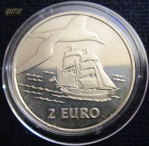 PAÍSES BAJOS, 2 EUROS 1997, GAVIOTA Y VELERO, PRUEBA. - Imagen 1 de 2