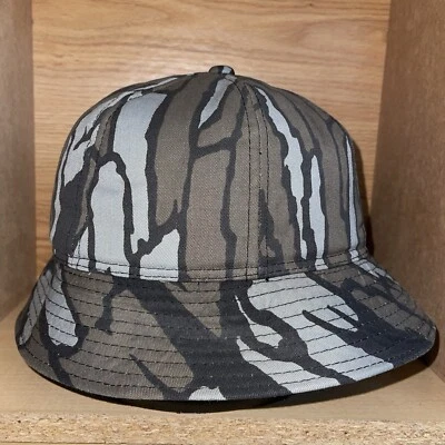 Vintage Duck Bay Jones Style Trebark Camo Hunting Bucket Foam Hat Insulated Sz M - Image 1 of 4