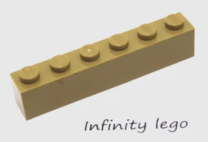 15 ladrillos bronceados oscuros LEGO 1 x 6 (3009) - (15 piezas) - Imagen 1 de 1