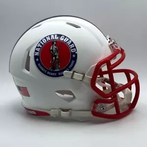 US National Guard CUSTOM Concept Matte White Mini Football Helmet - Picture 1 of 3
