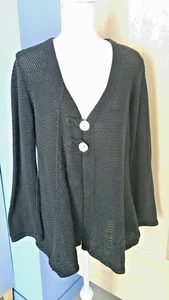 Geography Black Swing Cardigan - Size L - Picture 1 of 7